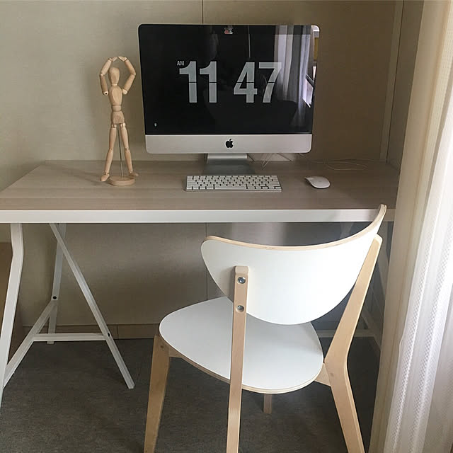 机/IKEA/一人暮らしのインテリア実例 - 2018-04-12 10:24:44