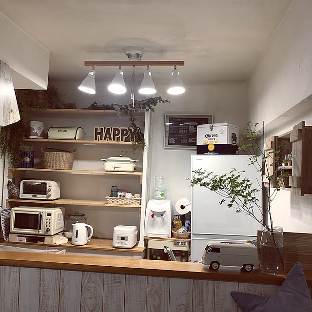 DIY/ホワイトインテリア/観葉植物/照明/フェイクグリーン...などのインテリア実例 - 2021-05-12 22:01:10