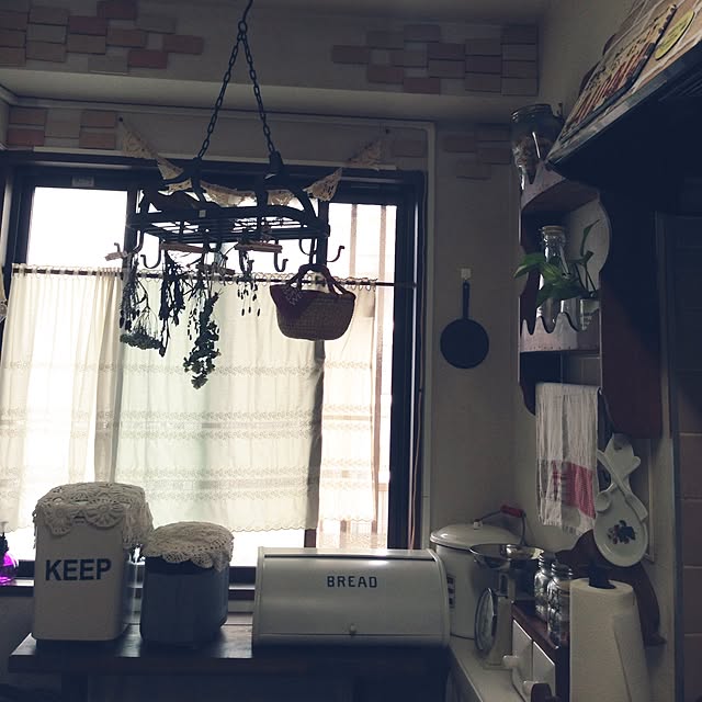 キッチン/観葉植物/ナチュラル/ハンドメイド/雑貨...などのインテリア実例 - 2015-05-22 10:02:06