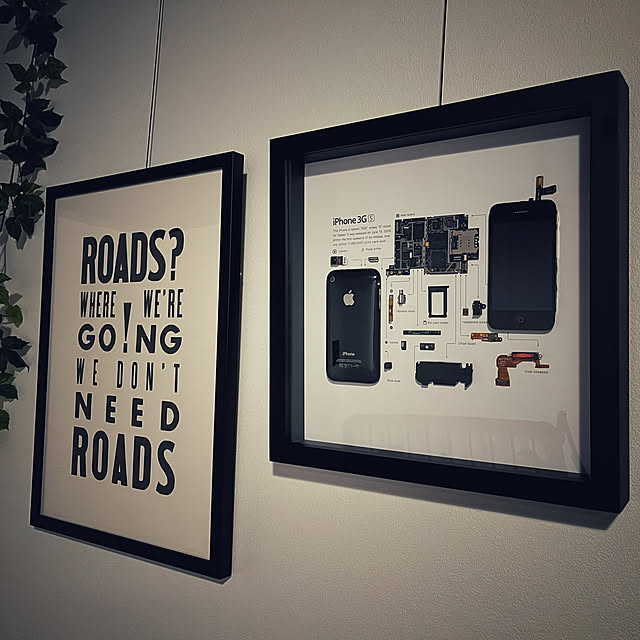 壁/天井/GRID STUDIO/NINE LETTERPRESS/iPhone/フレームアートのインテリア実例 - 2023-07-14 01:06:26