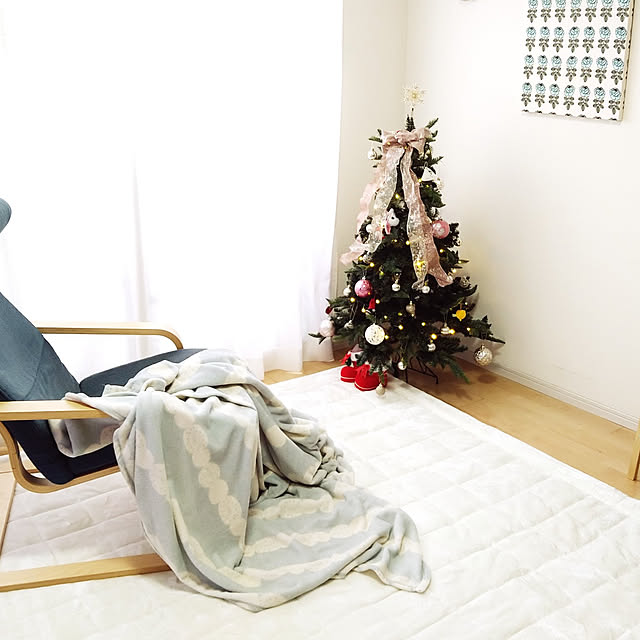 リビング/ブランケット/クリスマス/IKEA/ファブリックパネル...などのインテリア実例 - 2022-12-16 11:01:30