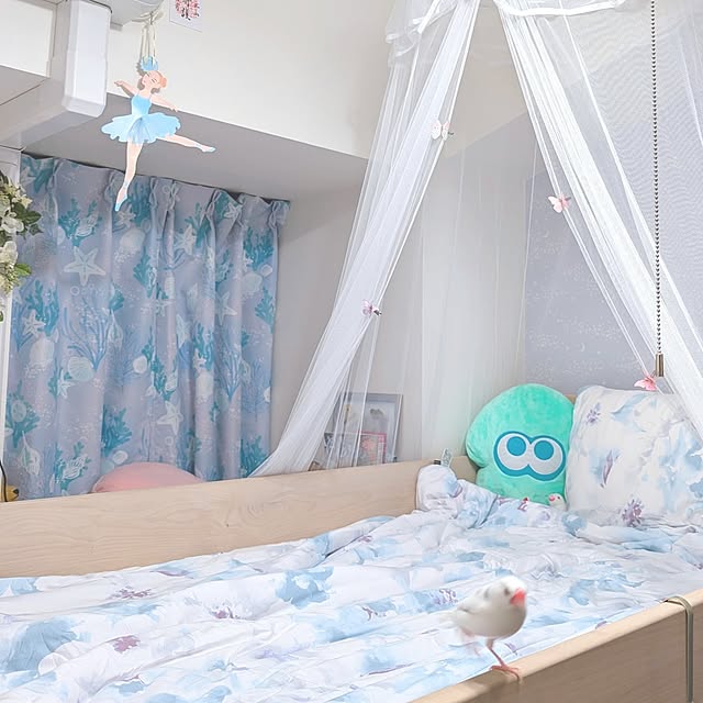 ベッド周り/キッズルーム/ニトリ/リフォーム/天蓋...などのインテリア実例 - 2024-07-26 14:49:42
