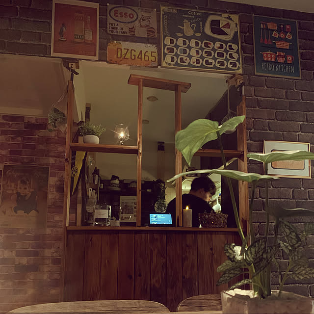 観葉植物/照明/DIY/レトロ/ドライフラワー...などのインテリア実例 - 2021-10-04 01:30:34