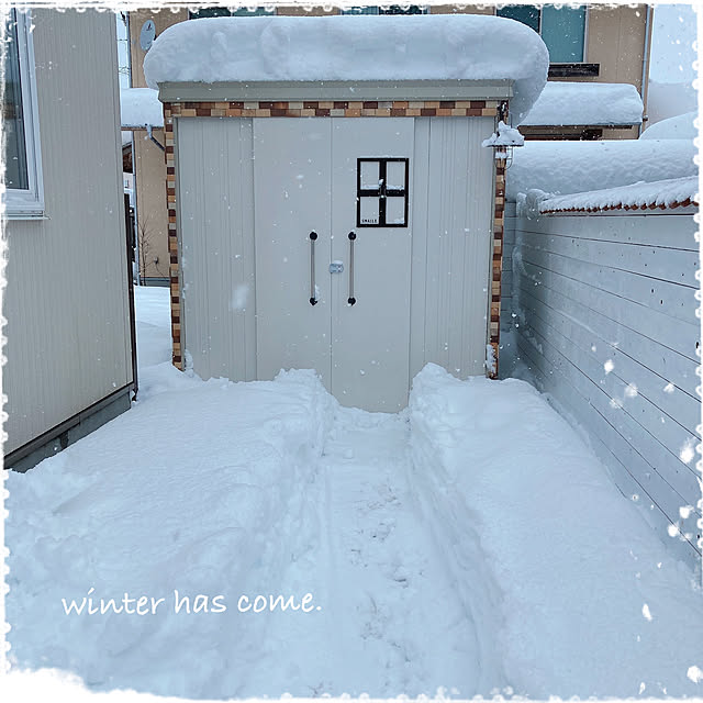ドカ雪/雪/2020.12.15/物置リメイク/お久しぶりです...などのインテリア実例 - 2020-12-15 10:19:03