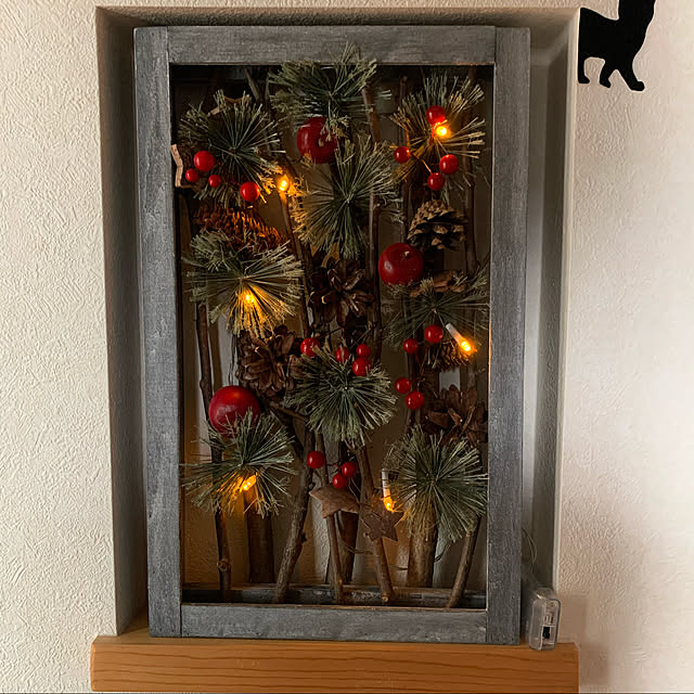 クリスマス/ニトリ/100均/玄関/入り口のインテリア実例 - 2019-12-02 17:17:33