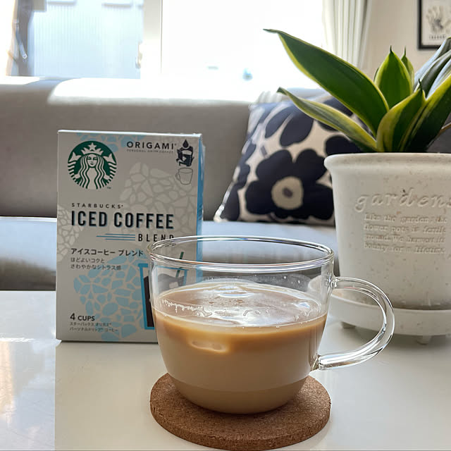 マリメッコ　クッションカバー/コーヒーのある暮らし/アイスコーヒー/コーヒータイム/スターバックス...などのインテリア実例 - 2022-06-08 15:18:09