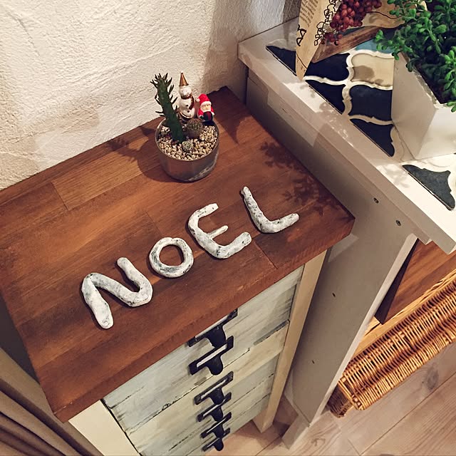 棚/NOEL/紙粘土/さぼてん/クリスマス...などのインテリア実例 - 2016-12-07 20:22:09