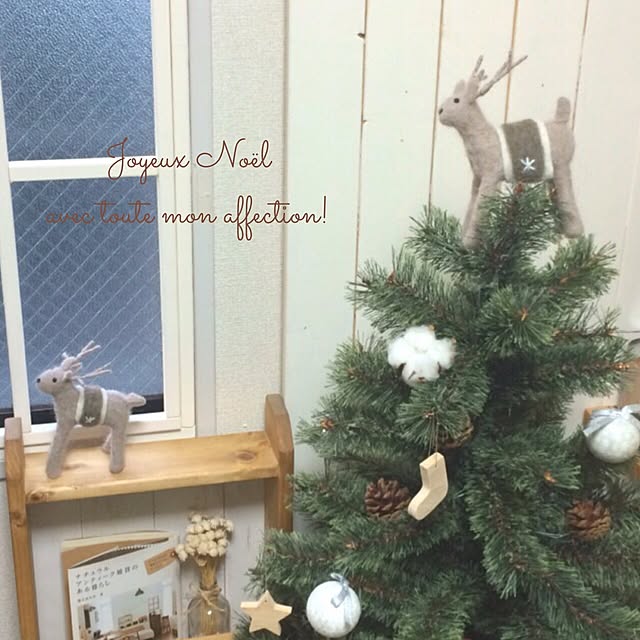 部屋全体/賃貸/賃貸でも楽しく♪/クリスマス/クリスマスツリー...などのインテリア実例 - 2015-11-24 23:25:58