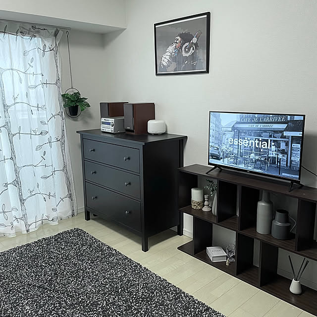HEMNES ヘムネス チェスト（引き出し×6）, ホワイトステイン