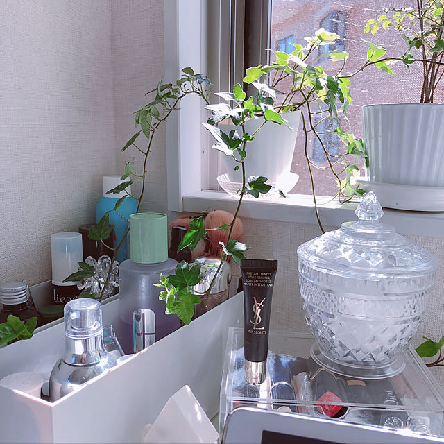 100均/ホワイトインテリア/観葉植物/無印良品/ベッド周りのインテリア実例 - 2020-06-10 11:57:46