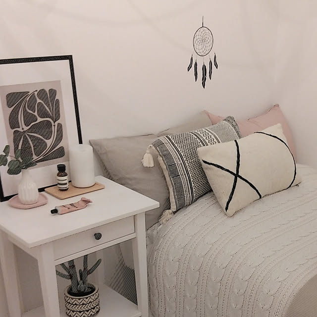 ベッド周り/寝室/H&M HOME/ZARA HOME/楽天roomやってます...などのインテリア実例 - 2022-10-09 13:41:06