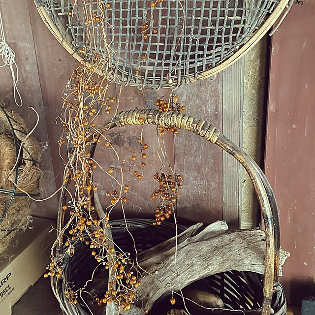 農機具小屋/へクソカズラの収穫/お気に入りのかご・バスケット/田舎の家/生活を楽しむ...などのインテリア実例 - 2023-01-16 14:32:25