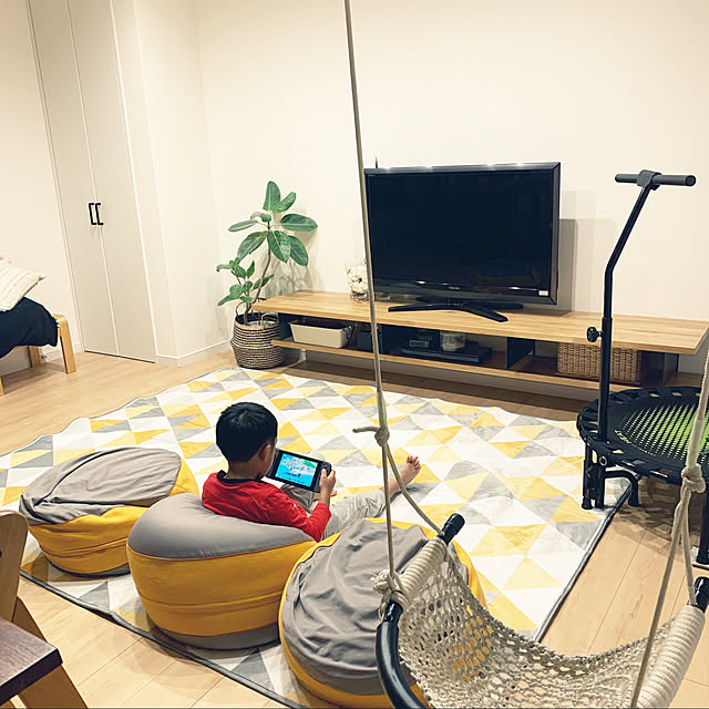RoomClipアンケート/WOODONE/子ども用ブランコ/リビングのインテリア実例 - 2020-12-02 04:35:35