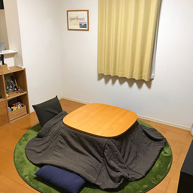 無印良品 正方形こたつ・本体・タモ材丸脚・フラットヒーター 無印良品 正方形こたつ・本体・タモ材丸脚・フラットヒーター