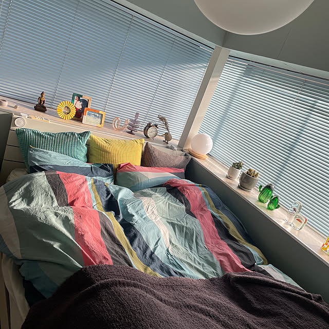 ベッド周り/築30年超/観葉植物/DIY/IKEA...などのインテリア実例 - 2025-02-24 08:10:54