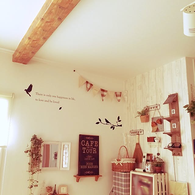 部屋全体/セリア/DIY/100均/フェイクグリーン...などのインテリア実例 - 2014-06-27 20:51:56