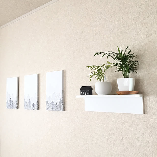 棚/観葉植物/ホワイトインテリア/ナチュラル/建売住宅...などのインテリア実例 - 2018-02-07 11:38:11