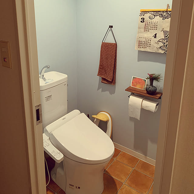 アンティーク/レトロ/カフェ風/青い壁/バス/トイレのインテリア実例 - 2020-10-27 20:46:13