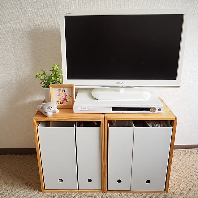 棚/テレビ周り/観葉植物/無印良品のインテリア実例 - 2018-02-12 18:07:05