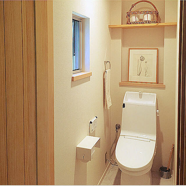 ナチュラル/白/トイレ/バス/トイレのインテリア実例 - 2019-06-22 18:17:58