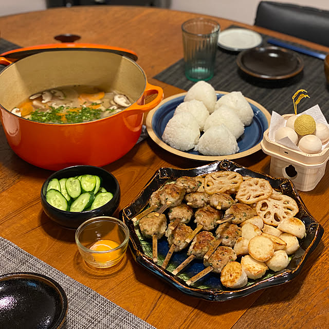 ル・クルーゼ/お月見テーブルコーディネート/晩ご飯/食器/おうちごはん...などのインテリア実例 - 2020-10-01 20:26:03