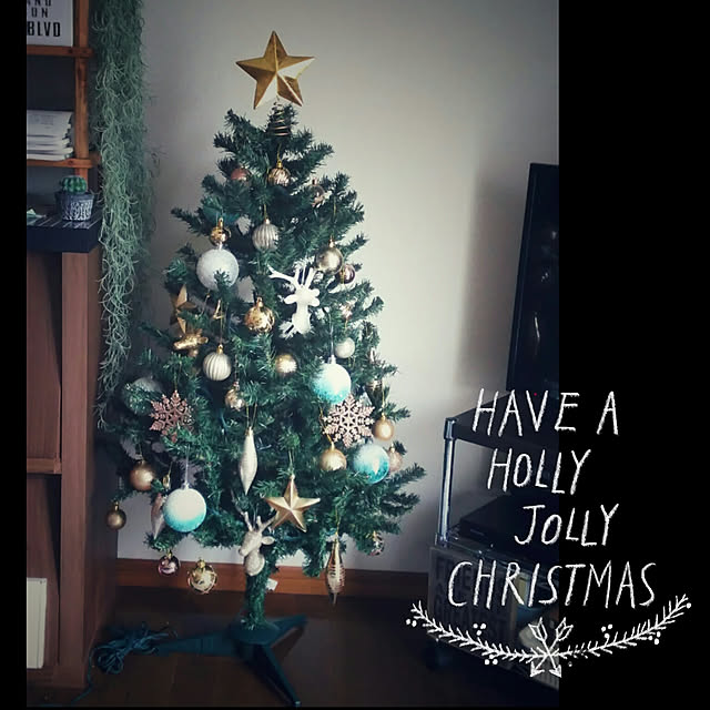 リビング/クリスマス/クリスマスオーナメント/ニトリ/クリスマスツリー...などのインテリア実例 - 2017-11-13 01:49:25