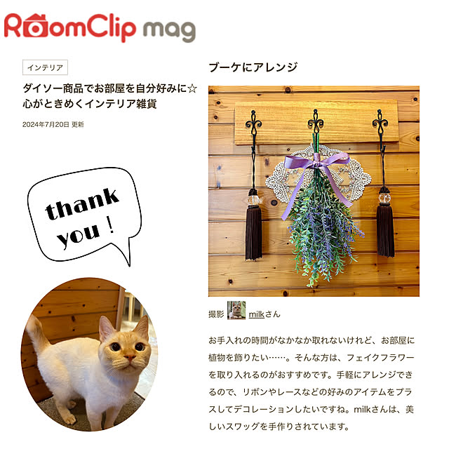 部屋全体/笹かま猫/記録用に♡/RC運営チームの皆様に感謝♡/見て頂きありがとうございます♡...などのインテリア実例 - 2024-07-21 20:29:07