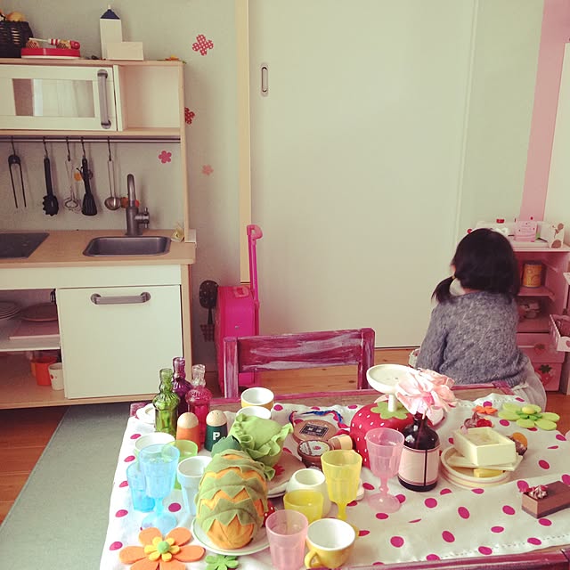 ベッド周り/IKEA/DIY/子ども部屋/ガーリー♡のインテリア実例 - 2015-01-17 11:10:56