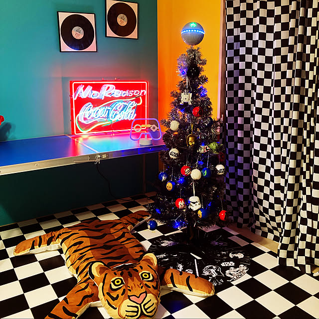 夜を楽しむインテリア/カラフル/コカコーラ/アメリカン/クリスマスツリー...などのインテリア実例 - 2021-12-13 16:59:58