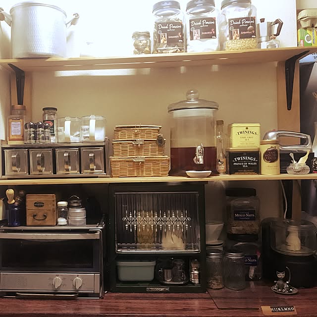 キッチン/アイアンペイントでリメイク♥/頑張って塗った！/薄ピンクの古い計りと汚れたフードカッター/アンティーク...などのインテリア実例 - 2017-06-17 14:38:12