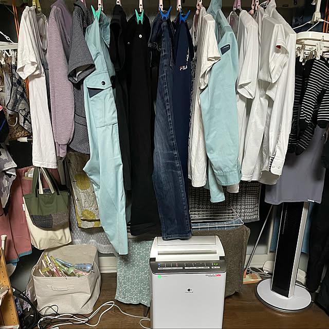 Panasonic除湿機/部屋干し/無印良品/リビングのインテリア実例 - 2021-06-10 20:20:09