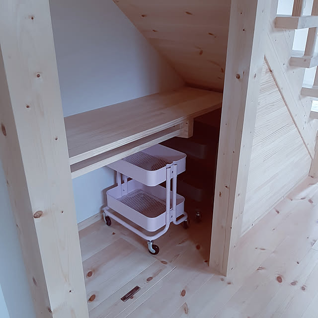 ☆IKEA☆ おもちゃ収納棚 トロファスト 木製階段型 収納ケース付き - メルカリ