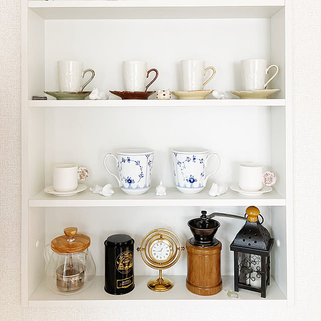 Royal Copenhagen/ハリオ/おうちカフェ/棚/コーヒーミル...などのインテリア実例 - 2020-07-22 14:39:46