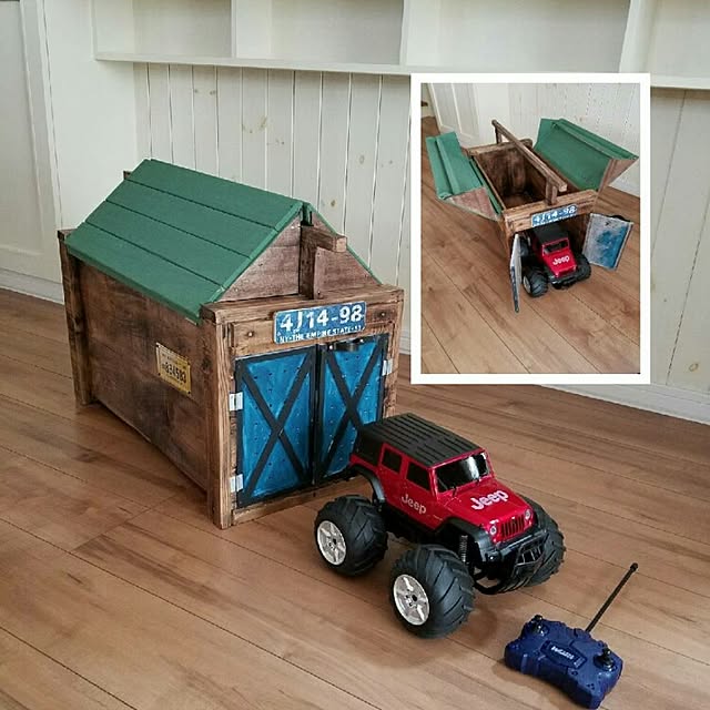 部屋全体/キッズスペース/おもちゃ収納/100円SHOP/スノコリメイク...などのインテリア実例 - 2017-06-11 18:51:28