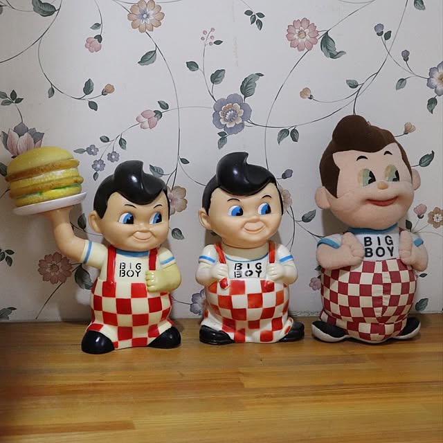 貯金箱 ビッグボーイ ボビー コインバンク キャラクター Big Boy かわいい 噴き出す ハンバーガー 小物入れ インテリア