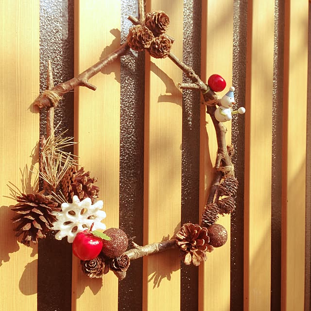 玄関/入り口/NO GREEN NO LIFE/まつぼっくり♡/Xmas★/クリスマス♡...などのインテリア実例 - 2014-11-26 08:46:47