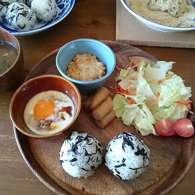 キッチン/ニトリ木のプレート/いつもいいね！ありがとうございます♪/良い週末を(*´▽｀*)ﾉ))/朝食photo♥のインテリア実例 - 2015-12-05 09:09:01