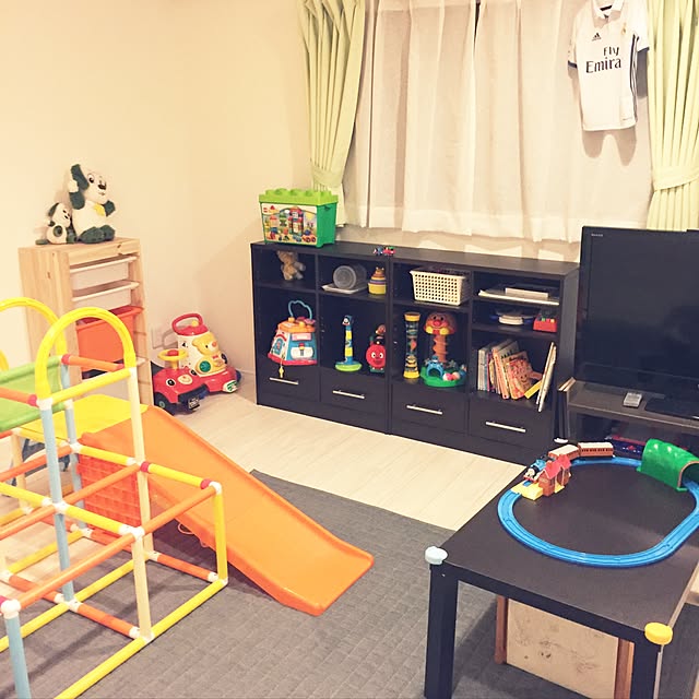 棚/ちらからずにすみそう/オモチャ棚/子供部屋/子供部屋男の子...などのインテリア実例 - 2017-02-21 23:44:43