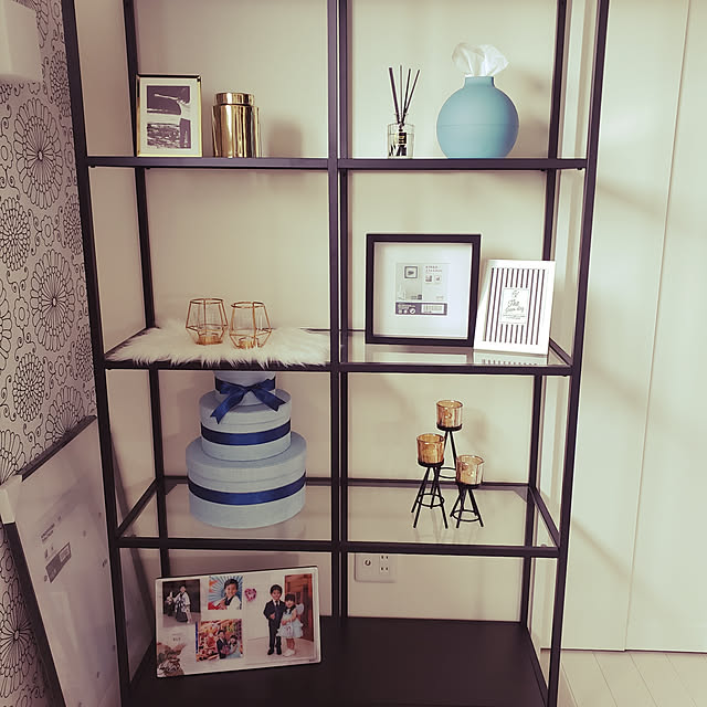 mikaのIKEA (イケア)-ＩＫＥＡ/イケア PARLBAND/ペルルバンド：ティーライトホルダー10 cm ゴールド （303.485.46）の家具・インテリア写真