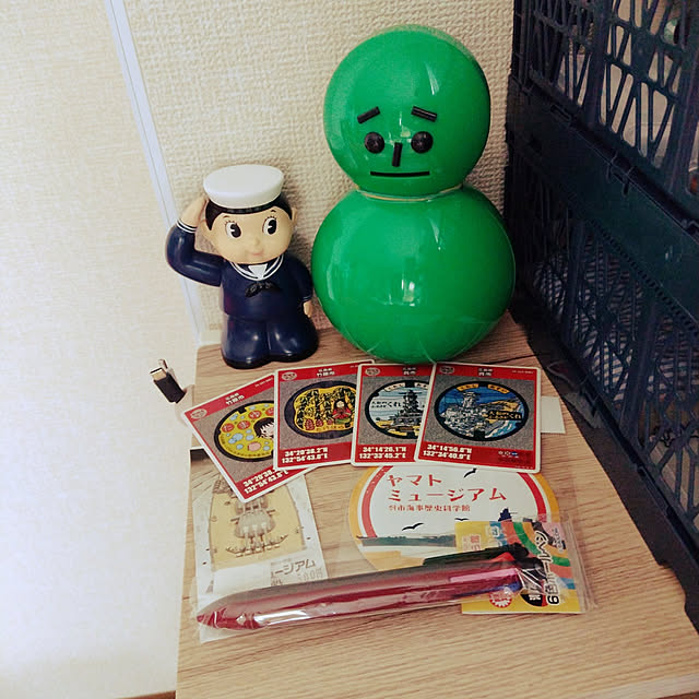 棚/貯金箱/海兵さん/マンホールカード/ステッカー...などのインテリア実例 - 2022-07-19 13:37:15