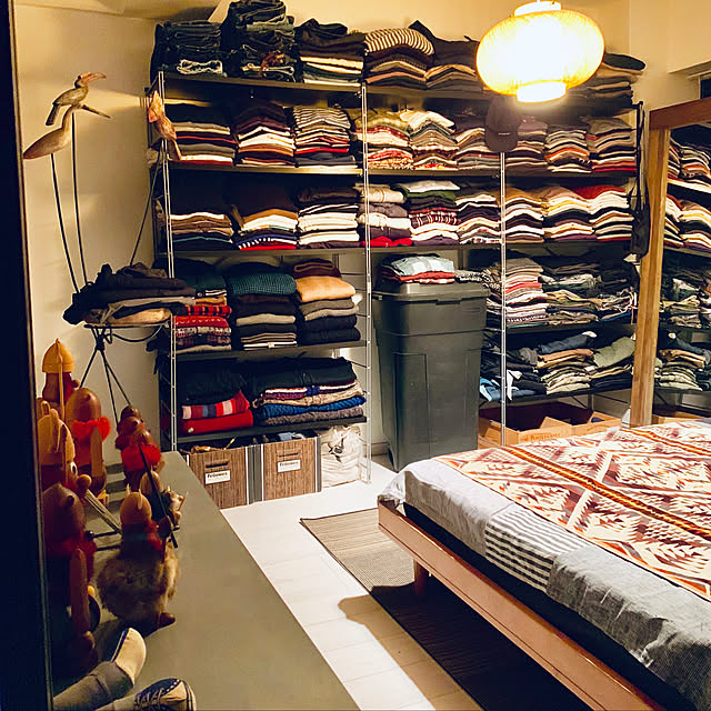 服/整理/寝室/棚のインテリア実例 - 2019-09-01 03:43:32
