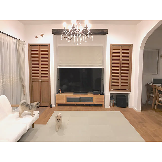 usa-homeの-【送料/設置無料/大川家具】 テレビ台 ナチュラル162 幅160cm 奥行45cm 天然木 木製 北欧 シンプル tv台 テレビボード tvボード tvラック テレビラックの家具・インテリア写真