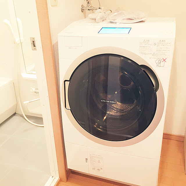 脱衣所&洗面所&ランドリー/ランドリースペース/洗濯機/二人暮らし/何もない部屋...などのインテリア実例 - 2019-12-07 23:15:11