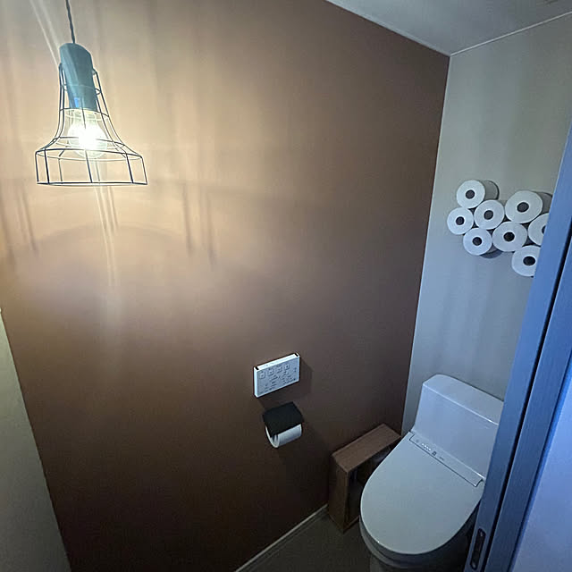 バス/トイレ/アクセントクロス/トイレットペーパーホルダー/トイレ収納DIY/トイレのインテリア...などのインテリア実例 - 2025-02-20 09:02:19