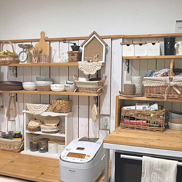 壁面収納/カフェ風/ハンドメイド/DIYでお部屋作り/壁ディスプレイ...などのインテリア実例 - 2022-08-23 12:48:06