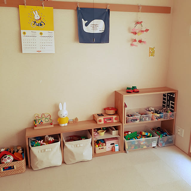 部屋全体/マンション暮らし/こどもと暮らす。/狭いなりに工夫/片付けやすい...などのインテリア実例 - 2020-06-05 06:20:33