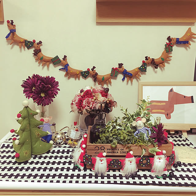 無印良品/ナチュラル/雑貨/フェイクグリーン/クリスマスディスプレイ...などのインテリア実例 - 2019-11-24 17:46:35