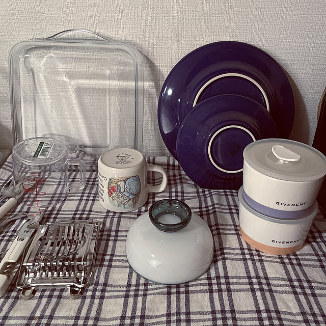 食器棚/塩系キッチン/ひとり暮らし/雑貨/一人暮らし...などのインテリア実例 - 2021-10-17 13:19:13