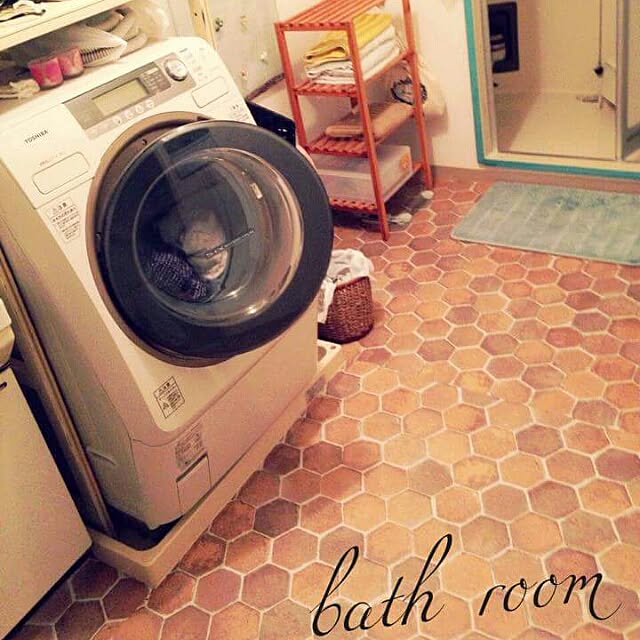 バス/トイレ/洗濯機/DIY/フロアマット/salut!...などのインテリア実例 - 2016-03-19 22:03:07