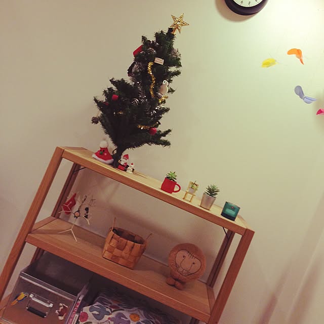 棚/クリスマス/雑貨/無印良品/多肉植物のインテリア実例 - 2014-12-04 22:05:22